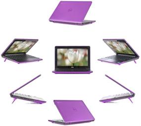 img 1 attached to 💜 iPearl mCover Hard Shell Case for 11.6" Original Dell Chromebook 11 Laptop - Purple (Not Compatible with New Dell Chromebook 11 3120 Model Released After Feb. 2015)