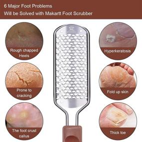 img 2 attached to 👣 Makartt F-03 Coarse Foot Rasp: Stainless Steel Callus Remover for Soft Feet – Professional Pedicure Foot Care Tool