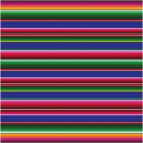 img 3 attached to 🌈 Vibrant Serape Vinyl Bundle: Striped Adhesive Sheets in Blue, Pink, Green, Yellow, and Black (4-12"x12")