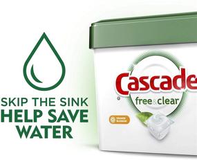 img 1 attached to Cascade Pure Essentials Dishwasher Pods, Lemon Essence - 58 Count, ActionPacs Detergent