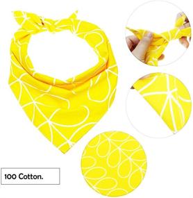 img 3 attached to CAROLLIFE Dog Bandana – 4Pcs-8Styles Reversible Triangle Bibs Scarfs: Colorful Neckerchiefs for Dogs and Cats