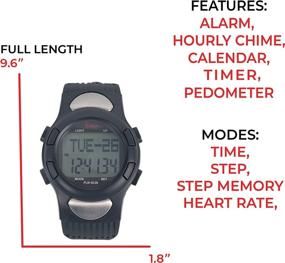 img 2 attached to Sunny Health & Fitness Pedometer Wrist Watch Black: Track Your Steps in Style!