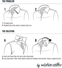 img 1 attached to 💼 Усовершенствуйте свой стиль с кнопками для рубашки Wurkin Stiffs на магните