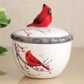 img 3 attached to Ceramic Cardinal Trinket Box - Keepsake and Jewelry Box for Home Décor - Bits and Pieces