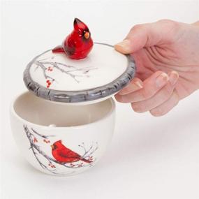 img 1 attached to Ceramic Cardinal Trinket Box - Keepsake and Jewelry Box for Home Décor - Bits and Pieces