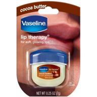 💋 vaseline lip therapy cocoa butter .25 oz (pack of 4) - nourishing solution for moisturized and smooth lips logo