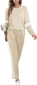 img 4 attached to 👖 Women's Lounge Sweatpants with Sleeve Pockets: Fashionable Women's Clothing, Jumpsuits, Rompers & Overalls