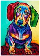 create stunning wall decor with mxjsua 5d diamond painting kit – dachshund sausagedog design, 11.8x15.7 inch logo