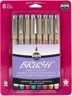 🖌️ sakura archival brush pens - 8 piece assorted colors set logo