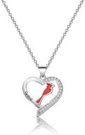 🕊️ sympathy memorial gift - cardinal bird jewelry necklace for remembrance and love logo