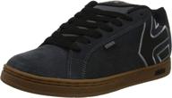 👟 etnies fader skate black skulls men's athletic shoes логотип