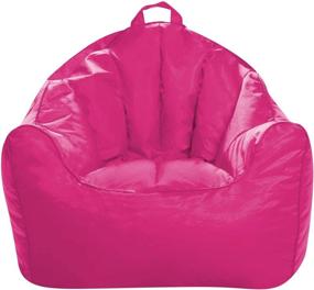 img 3 attached to 👧 Malibu Lounge by Posh Creations: Pink Soft Nylon Bean Bag Chair for Large Kid and Teen Playrooms and Bedrooms