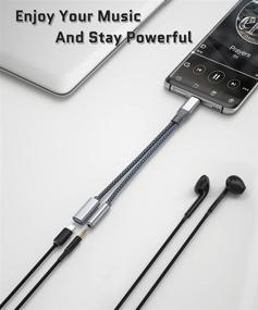 img 3 attached to 🔌 USB Type C to 3.5mm Audio Adapter and Charger: High-Quality 2-in-1 Headphone Jack Charging Power Cable for Samsung Galaxy S20 S21 Ultra Plus 21 20 Note 10, iPad Pro Air 4 2020 2021 Mini 6th Gen