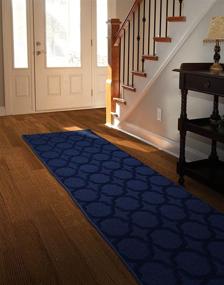 img 4 attached to Navy Sparta 2x8 Feet Garland 🏢 Rug: Enhance Your Décor with Style and Durability