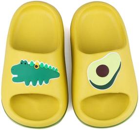 img 2 attached to 🦁 Adorable Cartoon Animal Designed Slippers Sandals for Boys' Shoes: Perfect Slippers for Little Feet!