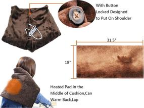 img 1 attached to 🔥 Alibuy USB Heating Pad Cushion: Cozy Heated Throws for Instant Indoor Cold Relief