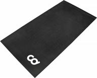 🏋️ protective exercise mat for indoor cycling, treadmill, rowing machine, and elliptical - soft carpet mat (3'x7') - ideal for hardwood floors and carpet protection logo