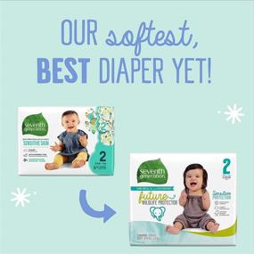 img 2 attached to 👶 Seventh Generation Baby Diapers Size 2: Super Pack of 80 Count for Sensitive Skin – Find the Perfect Fit for Your Little One!