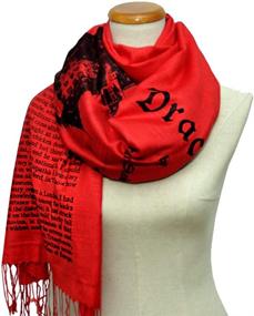 img 2 attached to 🧛 Stunning Dracula Scarf Wrap Shawl by Bram Stoker - An Elegant Must-Have!