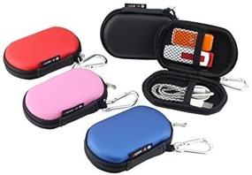 img 3 attached to 💧 Waterproof Shockproof USB Flash Drive Case Organizer - Pink