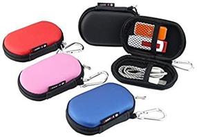 img 2 attached to 💧 Waterproof Shockproof USB Flash Drive Case Organizer - Pink