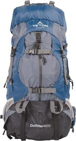 img 4 attached to 🎒 TETON Sports Outfitter 4600 Ultralight Internal Frame Backpack – Unleash the Power of the Ultimate Outdoor Companion; Perfect for Hiking, Camping, and Travel; Includes Sewn-In Rain Cover, Navy Blue, 35.5-Inch x 14.4-Inch x 14-Inch
