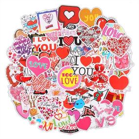 img 4 attached to ❤️ 100pcs FaCraft Love Sticker: Heart-Shaped Scrapbook Sticker for Valentine's Day Decor & Couple Planner