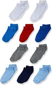 img 4 attached to 10-Pack Toddler Low Cut Socks by Hanes - Assorted Colors with Reinforced Heel and Toe for EZ Sort Matching