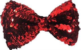 img 1 attached to US Toy Boys aged 3+ Sequin Bowtie Red - Sparkling Stylish Accessory for Little Gentlemen!