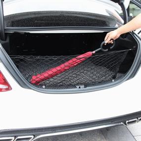 img 4 attached to High-Quality Envelope Trunk Storage Net Organizer for Toyota Camry 2012-2019