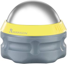 img 4 attached to MIRASON Massage Ball Ice Roller: Cold Therapy Cryosphere for Deep Tissue Manual Massage. Stay Cold or Hot for Optimal Sore Muscle Relief, Shin Splints, Shoulders, Knees, Feet Recovery. Yellow Ice Pack.