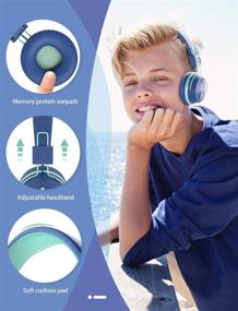 img 1 attached to 🎧 Nesan Fire Kids Active Noise Cancelling Wireless Headphones: 94dB Bluetooth On-Ear Headphones for Boys, Girls, Teens with Microphone - 25 hrs Playtime & Foldable Design