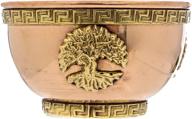 🌳 versatile tree of life copper offering bowl for altar use, rituals, incense, decoration, and more логотип