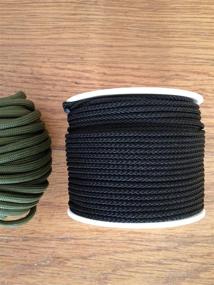 img 1 attached to 🪢 Atwood Rope 100ft Spool of 1/16-inch Microcord - Black: Optimized for Mosquito Cord, 2mm Paracord, and Micro Parachute Cord