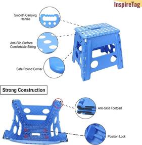 img 1 attached to InspireTag Folding Step Stool Collapsible Kids' Home Store
