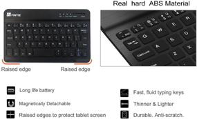 img 1 attached to 📱 Fintie Keyboard Case for iPad 4th Generation/iPad 3rd Generation (2012 Model), iPad 2 (2011 Model) 9.7 inch Tablet - Slim Stand Cover with Detachable Wireless Bluetooth Keyboard, Black