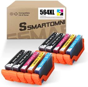 img 4 attached to 🖨️ S SMARTOMNI Совместимый картридж 564XL Замена 10 шт. для принтеров HP DeskJet 3520, Officejet 4620, Photosmart 5520, 7520, 7525, 6515, 6510, D7560, B8550, C6380 - картридж чернил HP 564 XL