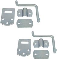 🔒 enhance security with (2) corner gate latch sets for stake body gates - clear zinc finish логотип