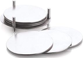 img 4 attached to 🍽️ King International Stainless Steel Coasters Set