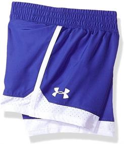 img 1 attached to Стильные и удобные: шорты Under Armour Girls' Play Up - идеальный выбор для активных игр!