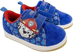 img 3 attached to Paw Patrol Toddler Shoes: Adjustable Strap for Chase Marshall Skye, Toddler Size 4-8