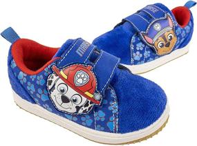 img 4 attached to Paw Patrol Toddler Shoes: Adjustable Strap for Chase Marshall Skye, Toddler Size 4-8
