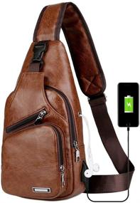 img 4 attached to Peicees Crossbody Backpack Multipurpose Shoulder Backpacks for Casual Daypacks