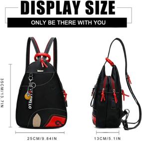 img 2 attached to Eshow Backpack Crossbody Mulitifunctional Shoulder