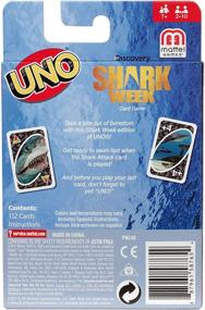 img 1 attached to 🦈 UNO Shark Week Theme Card Game by Mattel Games - Ages 7+ for 2-10 Players