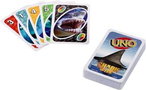 img 3 attached to 🦈 UNO Shark Week Theme Card Game by Mattel Games - Ages 7+ for 2-10 Players