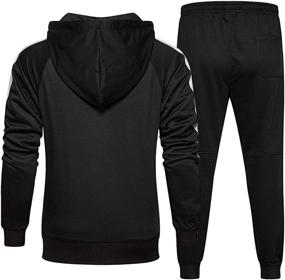 img 3 attached to 👖 Review and Buying Guide: AOTORR Men's Tracksuit - Full Zip Running Jogging Athletic Sports Set Casual Sweat Suit