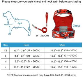 img 1 attached to 🐾 Anbeer Red-XS Cat and Puppy Escape Proof Harness with Reflective Strap – Adjustable Vest and 5FT Leash for Small Cats