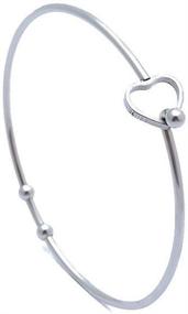 img 1 attached to 💍 Jude Jewelers Heart Shaped Stainless Steel Wedding Bracelet - Stylish Cocktail Party Bangle for a Statement Promise