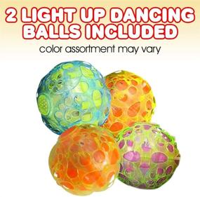 img 3 attached to 🎉 Set of 2 ArtCreativity Light-Up Dancing Balls with Sound Effects | LED Vibrating and Singing Balls for Kids | LED Party Supplies for Birthdays and More | Best Gifts and Party Favors for Boys and Girls